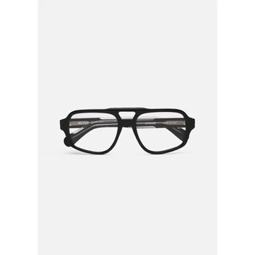 Astrolabe Black optikai keret – elegáns fekete acetát, modern design, prémium minőség