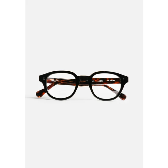 Agora Black optikai keret – elegáns fekete acetát, modern design, prémium minőség
