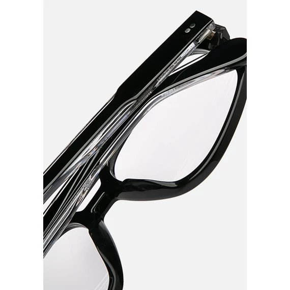 Astrolabe Black optikai keret – elegáns fekete acetát, modern design, prémium minőség