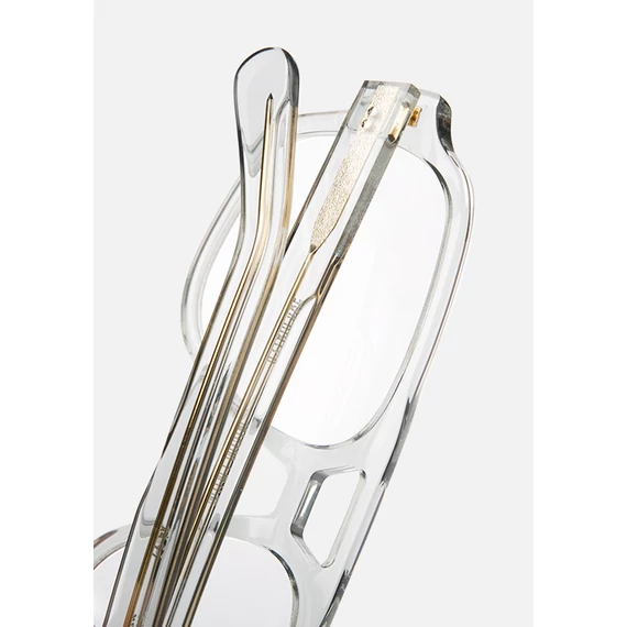 Astrolabe Crystal optikai keret – elegáns kristálytiszta acetát, modern design, prémium minőség